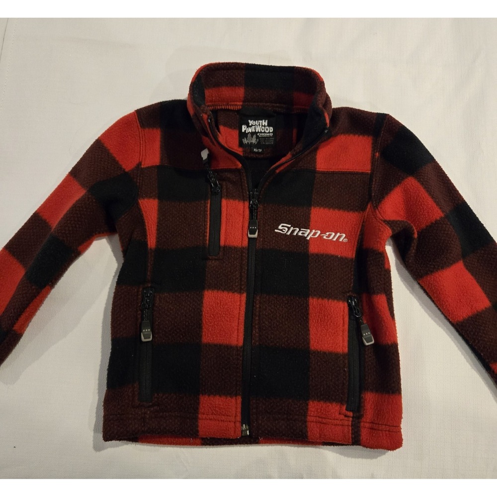 Choko Authentics Snap-On Buffalo Plaid Toddler Fleece Lined Jacket Size XS 4T/5T